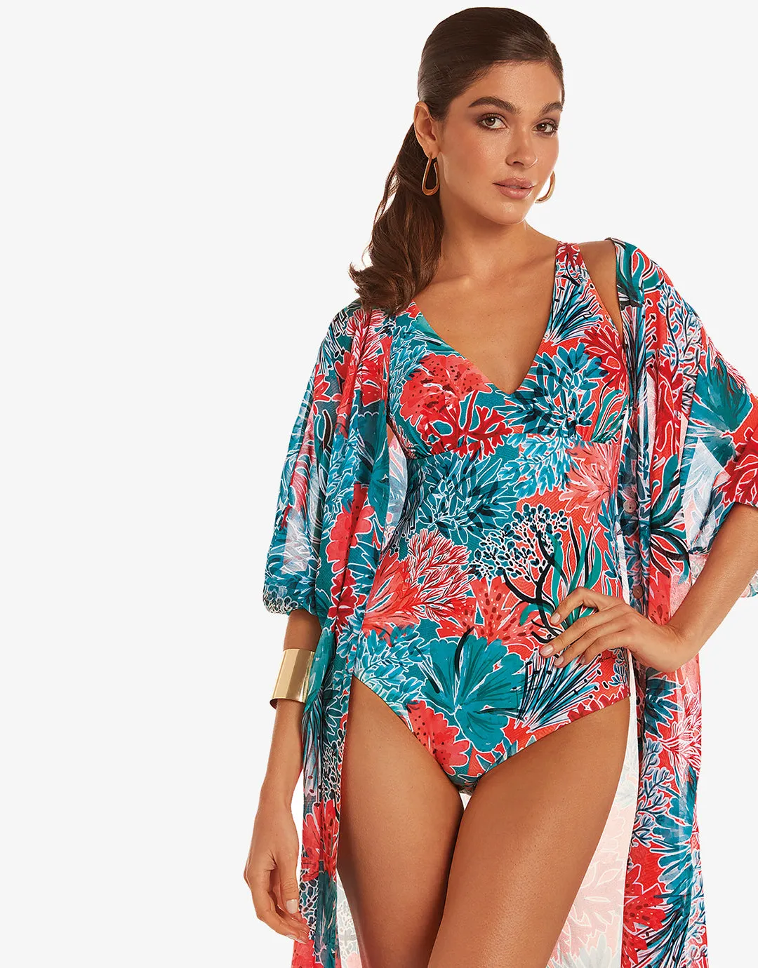 Coral Underwired Swimsuit