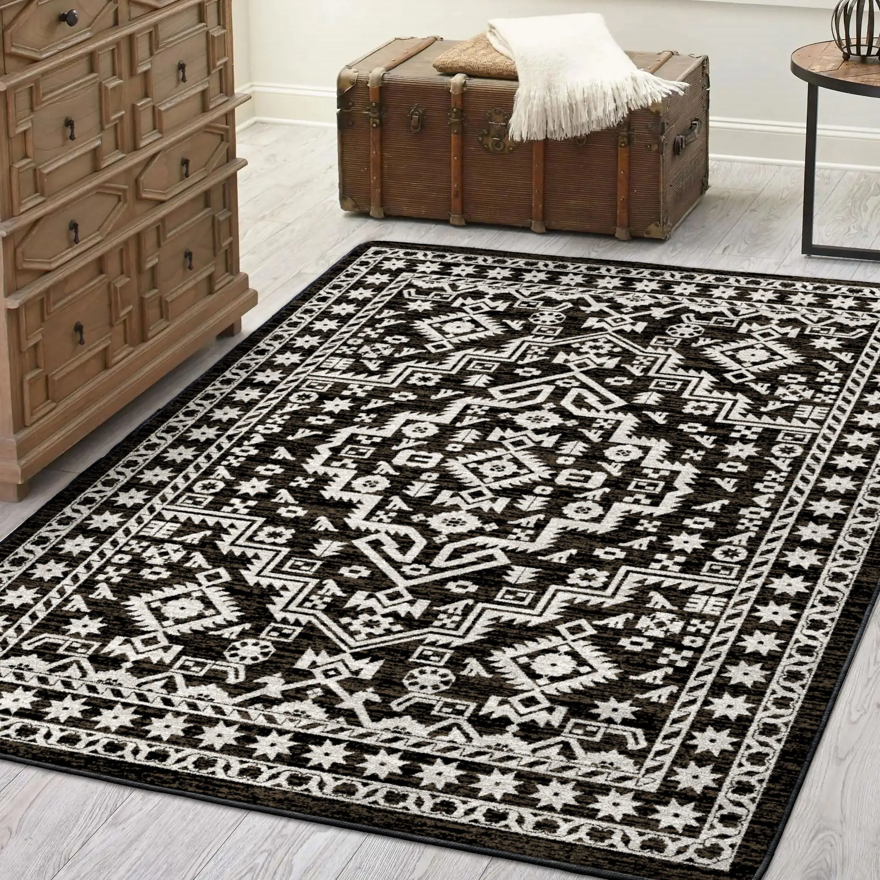 Cordova Chocolate Area Rugs serving tray, cheese board