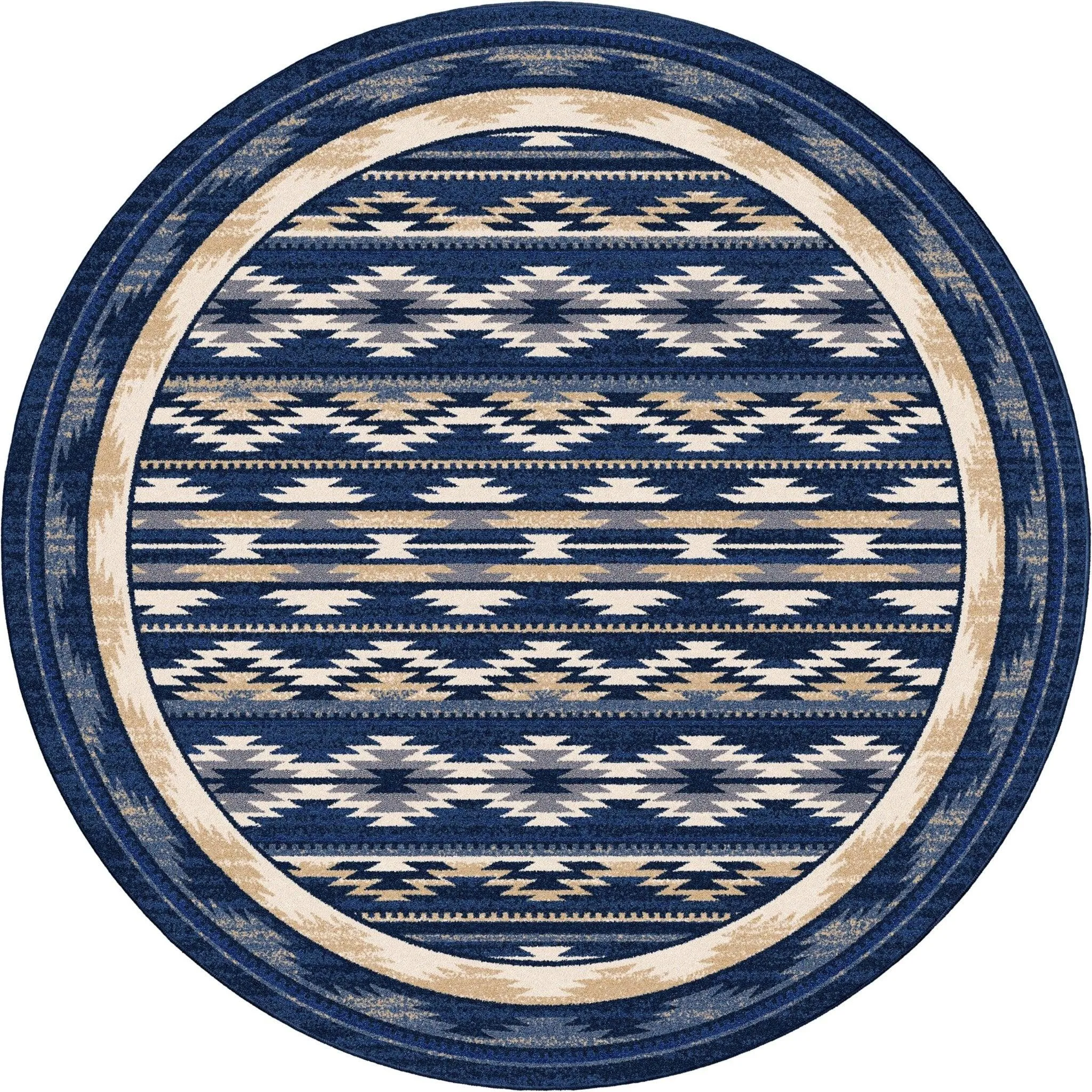 Cornflower Aztec Area Rugs & Runners