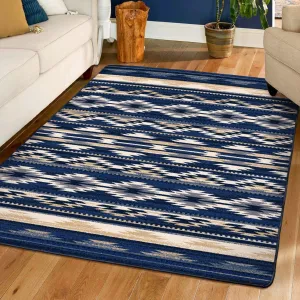 Cornflower Aztec Area Rugs & Runners sectional couch, U-shape sofa