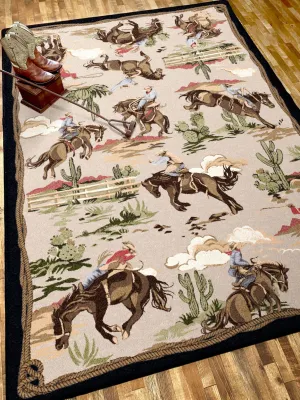 Cowboys & Broncs Western Rugs serving tray, cheese board