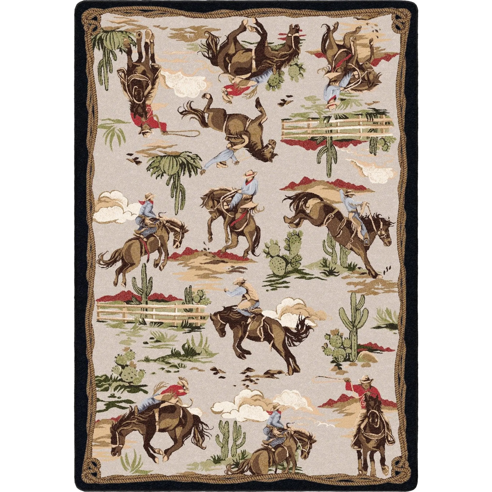 Cowboys & Broncs Western Rugs