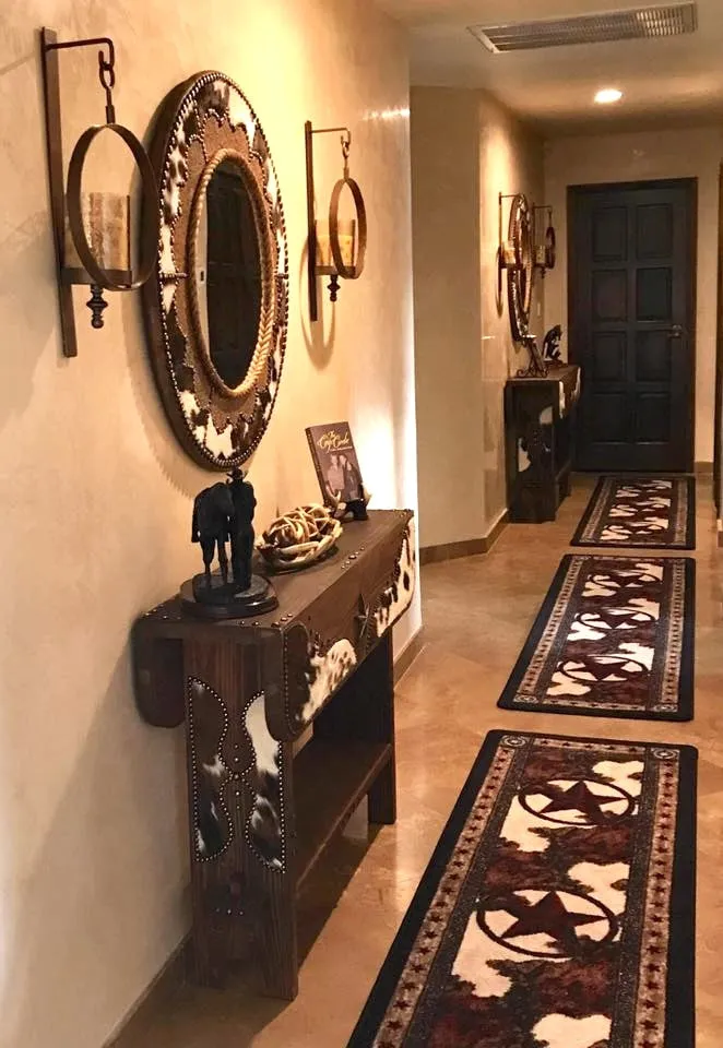 Cowhide Print & Western Star Area Rugs