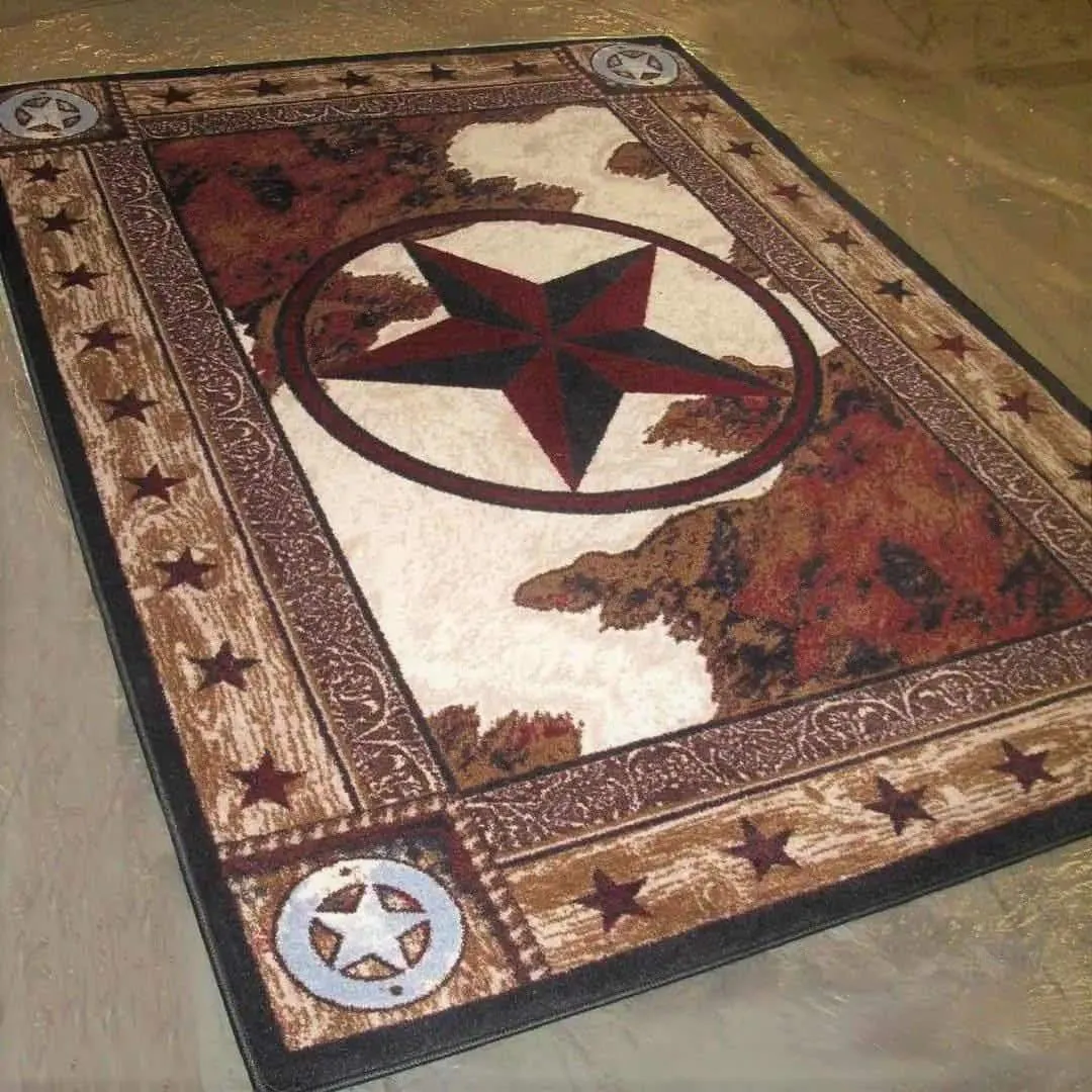 Cowhide Print & Western Star Area Rugs serving tray, cheese board