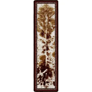 Cowhide Spotted Vaquero Western Floor Runner folding guest bed, rollaway bed