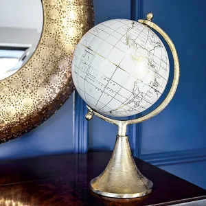 Cream and Gold Decorative Globe Ornament kitchen essentials, utensils set