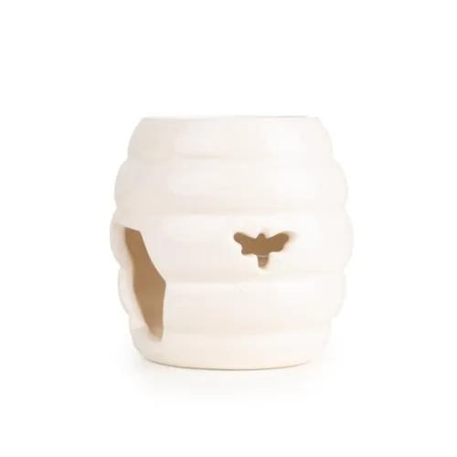 Cream Ceramic Beehive Oil Burner