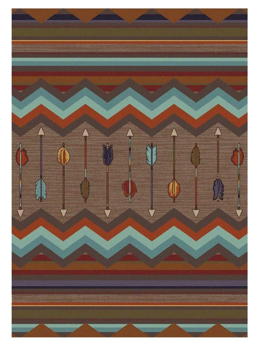 Cresting Fletcher Arrow Rugs serving tray, cheese board