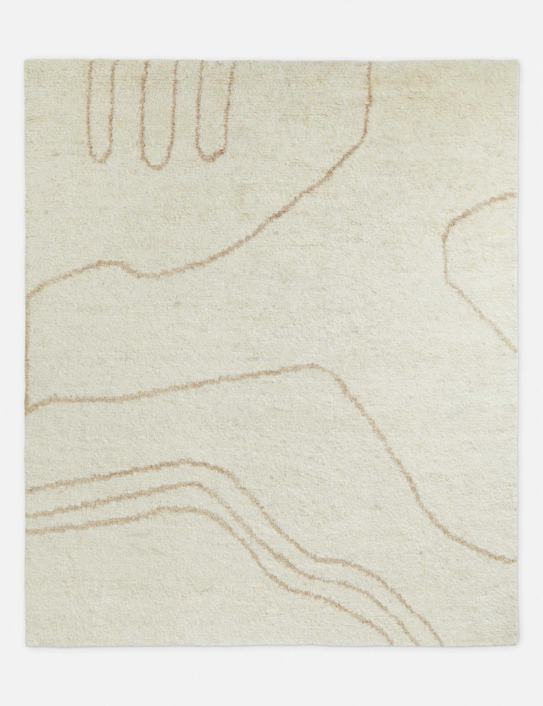 Currents Hand-Knotted Wool Rug by lan Byrd