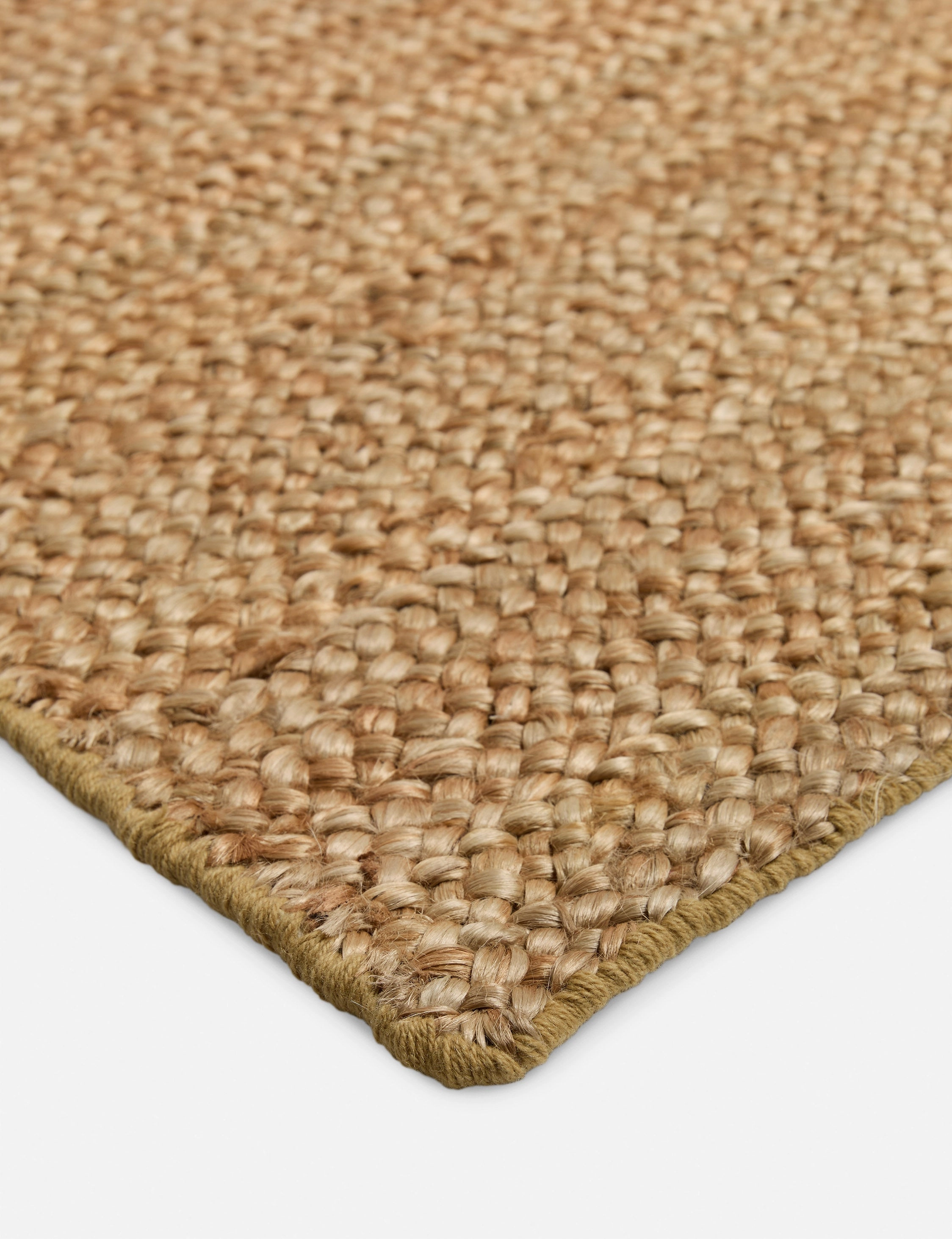 Custom Machi Hand-Loomed Jute Rug, Gold