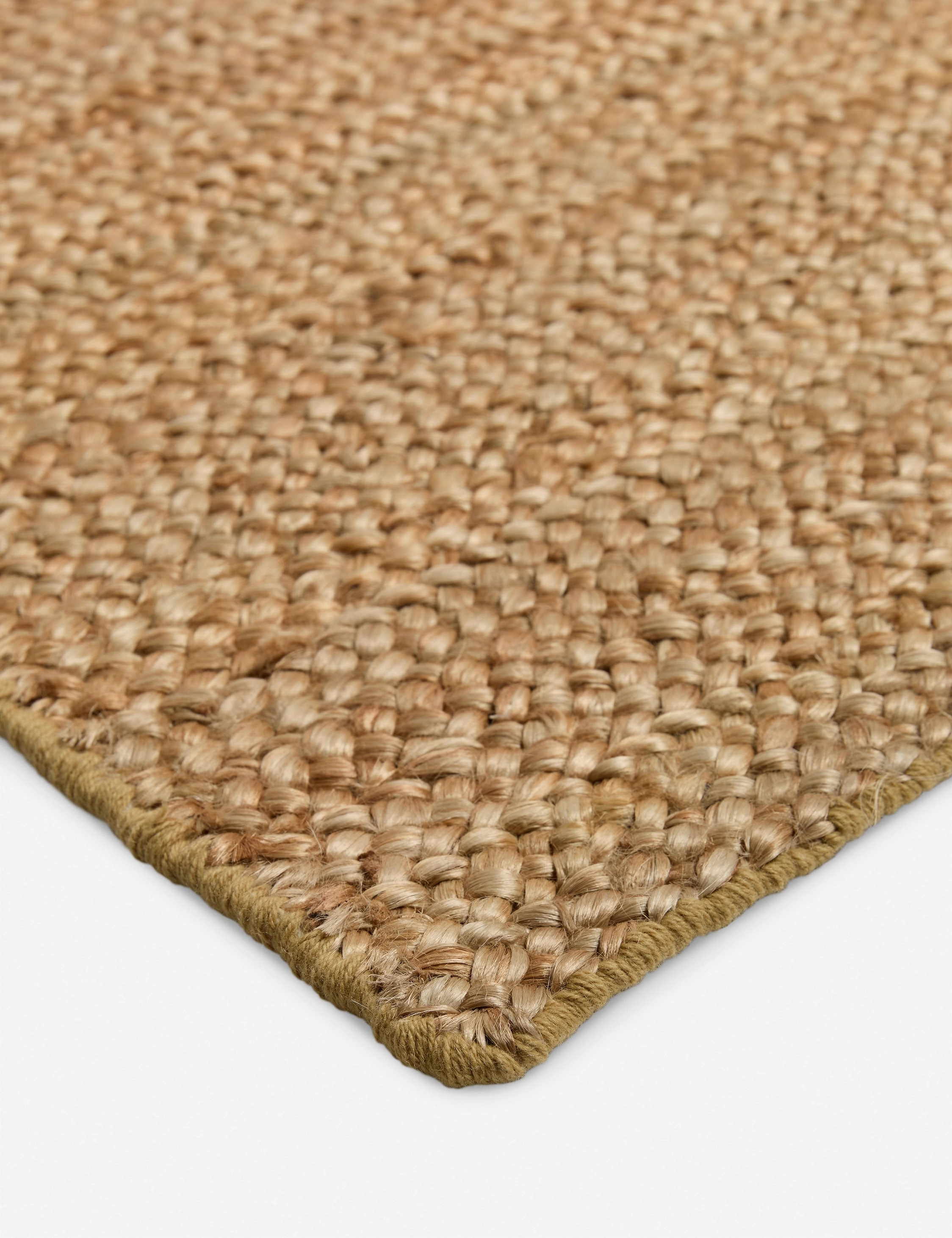 Custom Machi Hand-Loomed Jute Rug, Gold