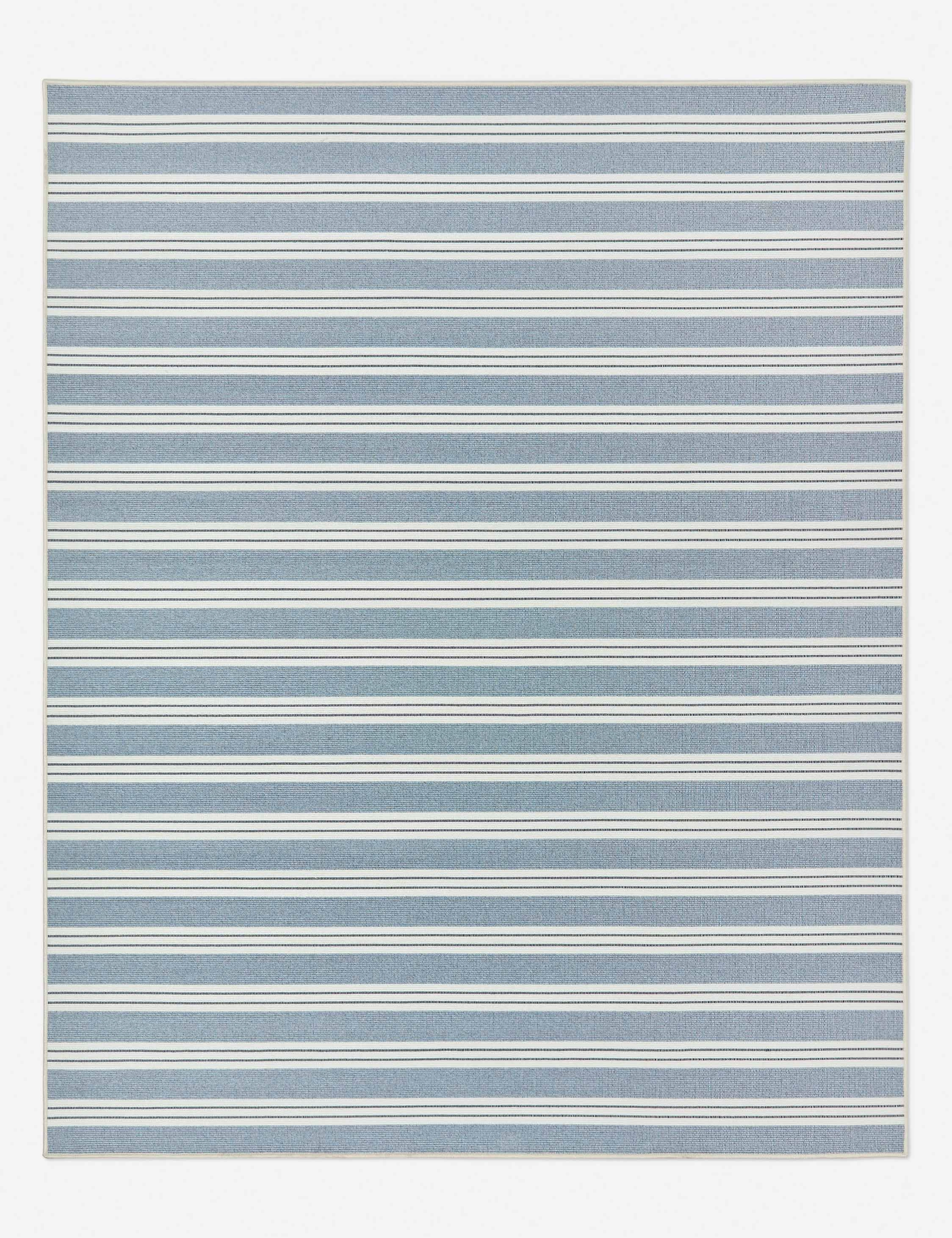 Custom Minetta Hand-Loomed Indoor / Outdoor Rug, Lapis