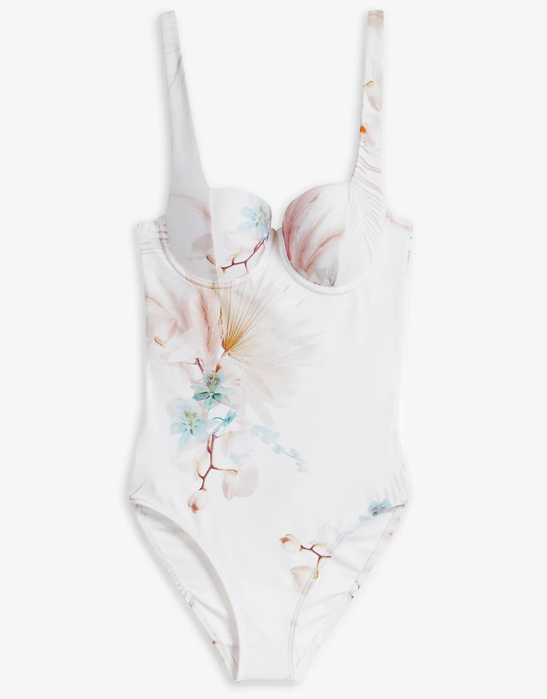 Daizey Cupped Panel Swimsuit - White