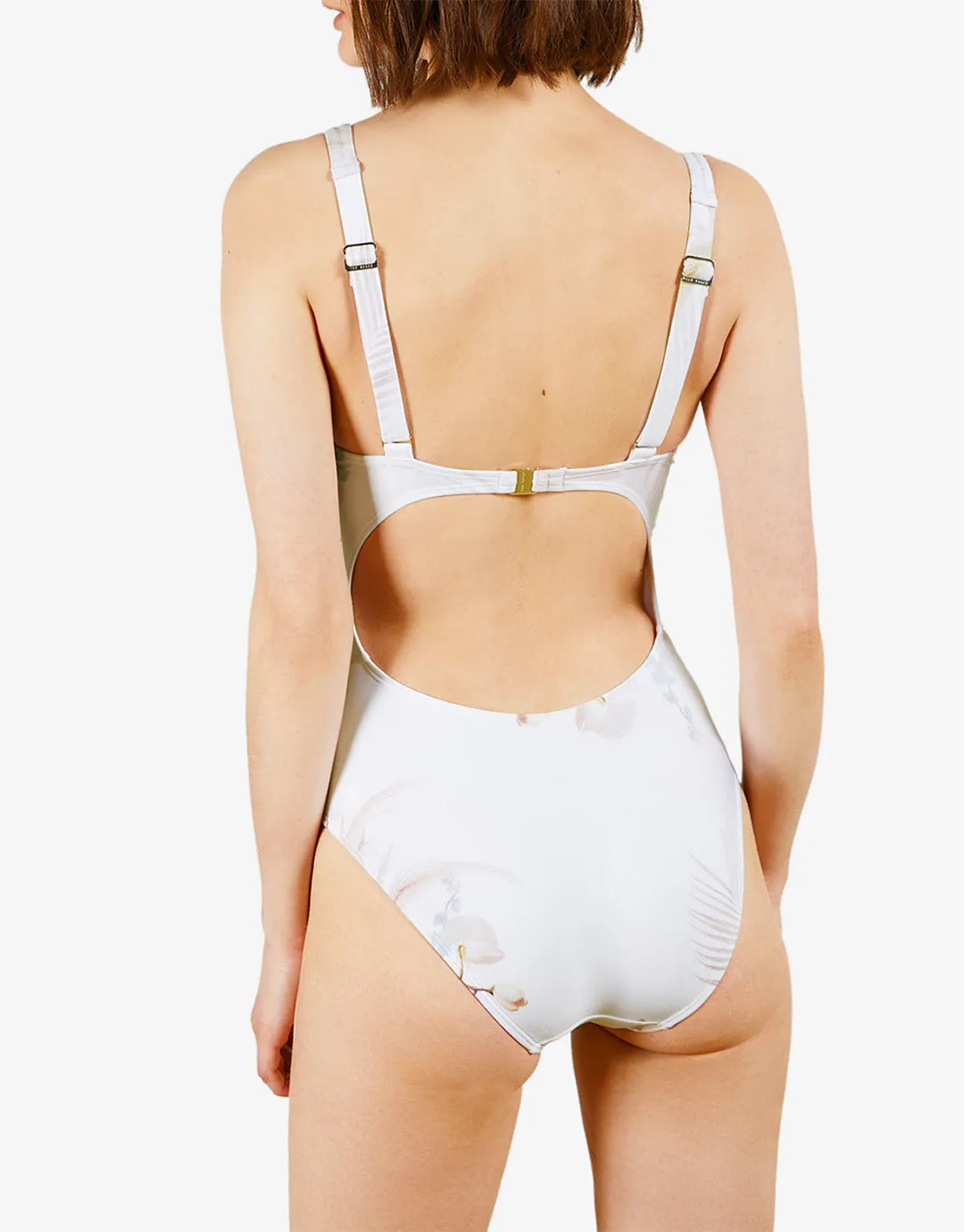 Daizey Cupped Panel Swimsuit - White