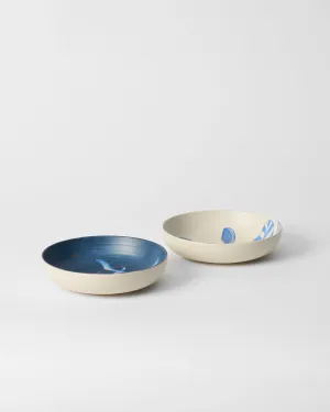 Dancing Crane Shallow Bowls - Set of 2 chef knife, kitchen knife
