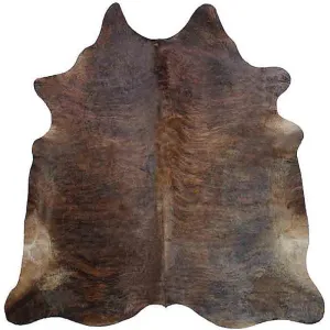 Dark Brindle Cowhide Rug wall decor, home accessories