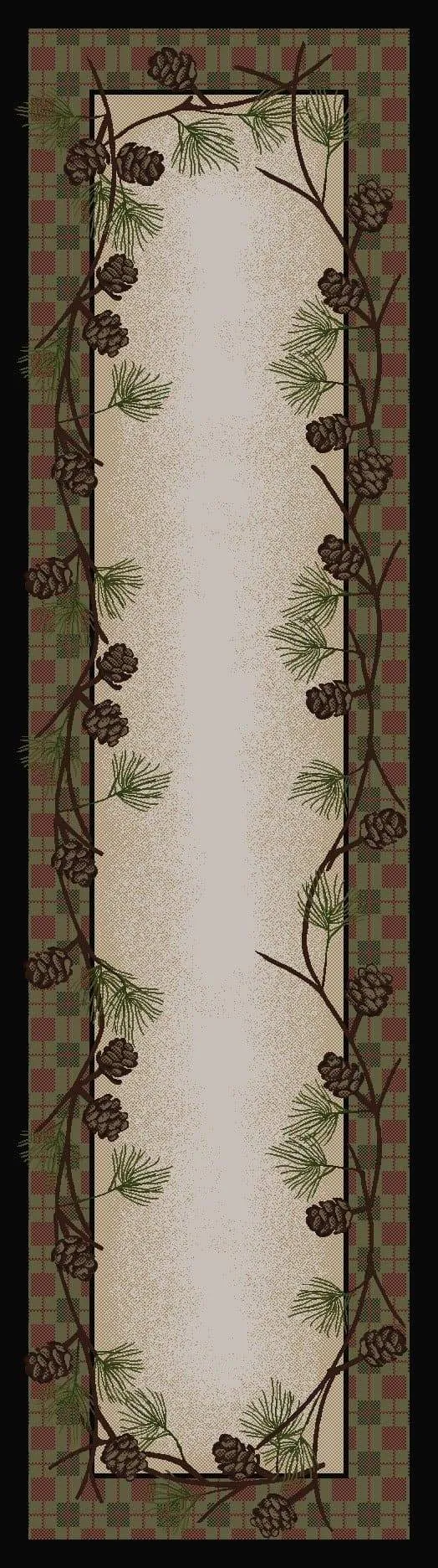 Delicate Pines Lodge Area Rugs - 2 Colors