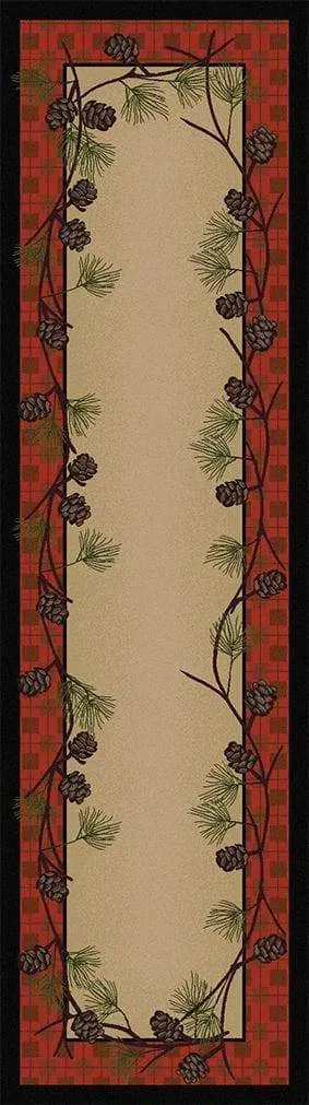 Delicate Pines Lodge Area Rugs - 2 Colors