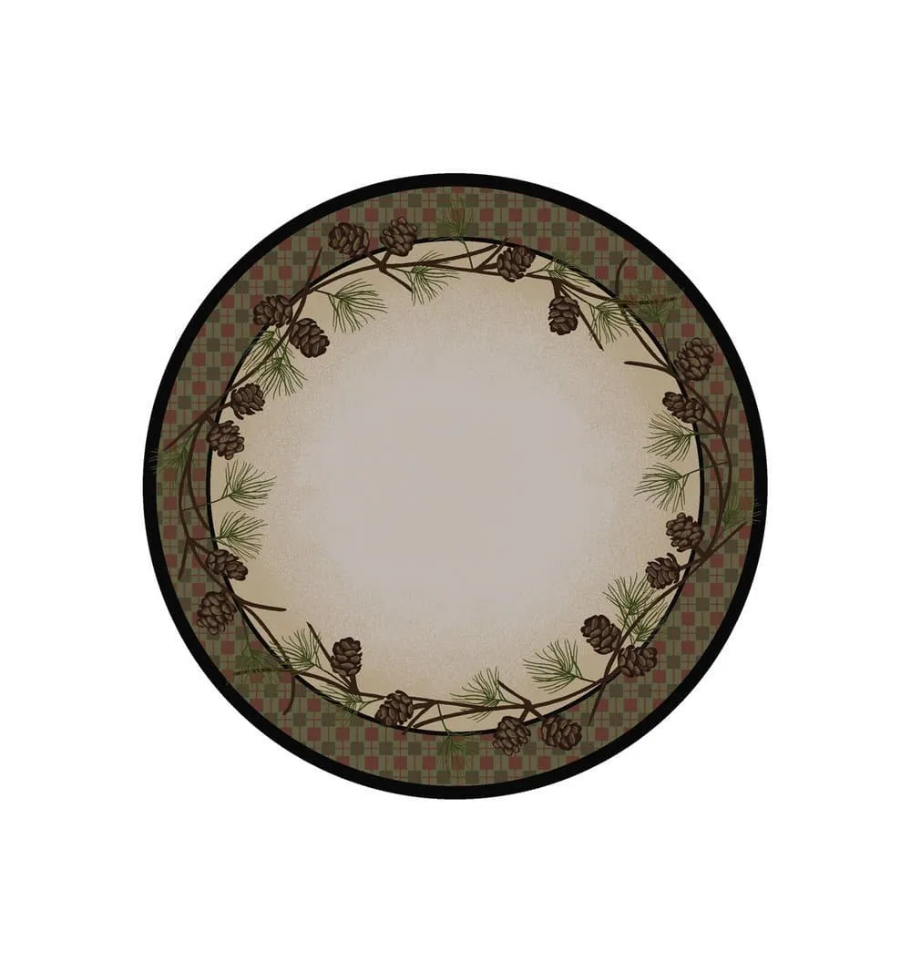 Delicate Pines Lodge Area Rugs - 2 Colors
