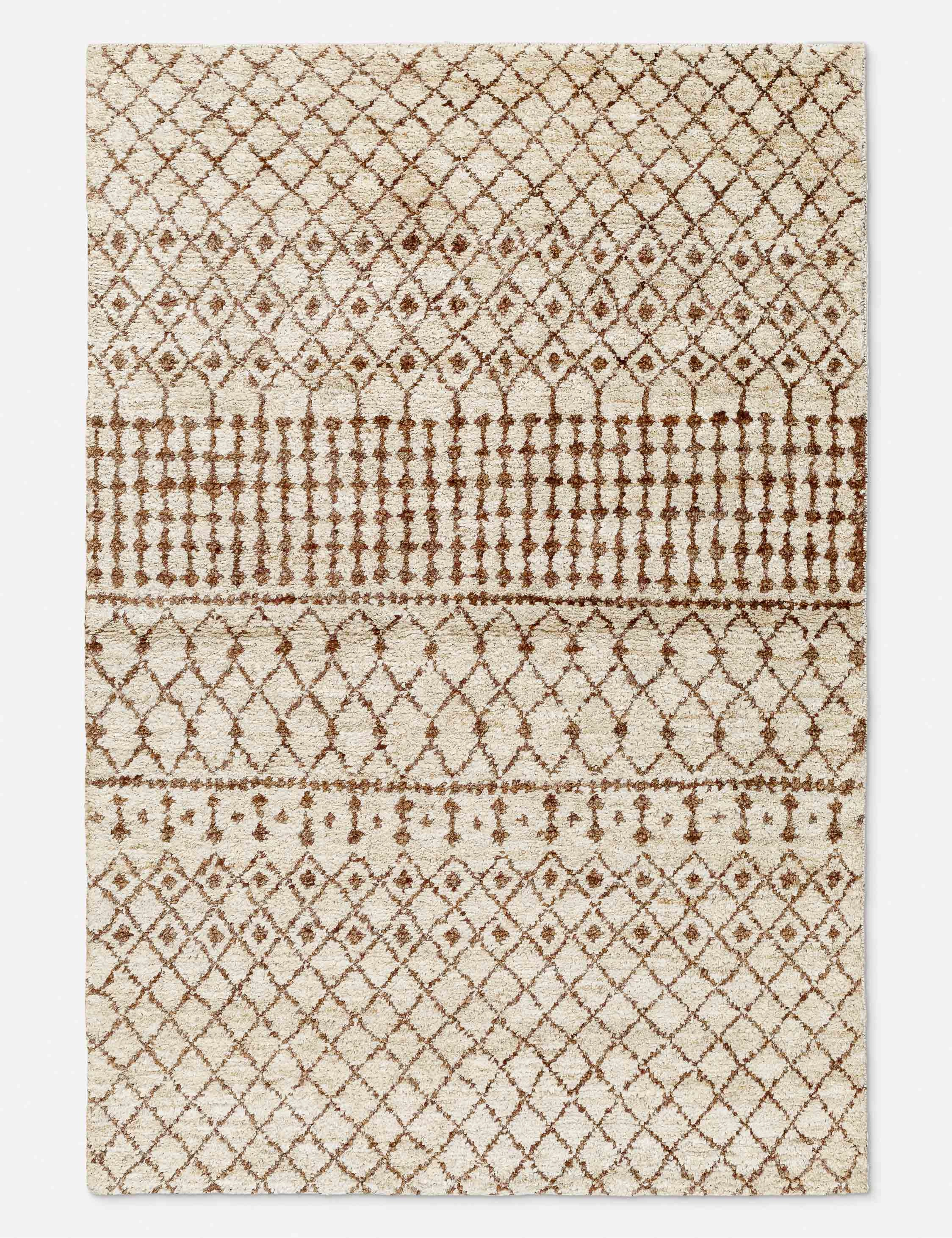 Devera Hand-Knotted Jute Moroccan-Style Rug