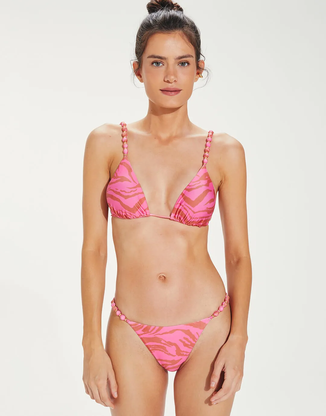 Diani Beads Brazilian Bikini Pant - Pink