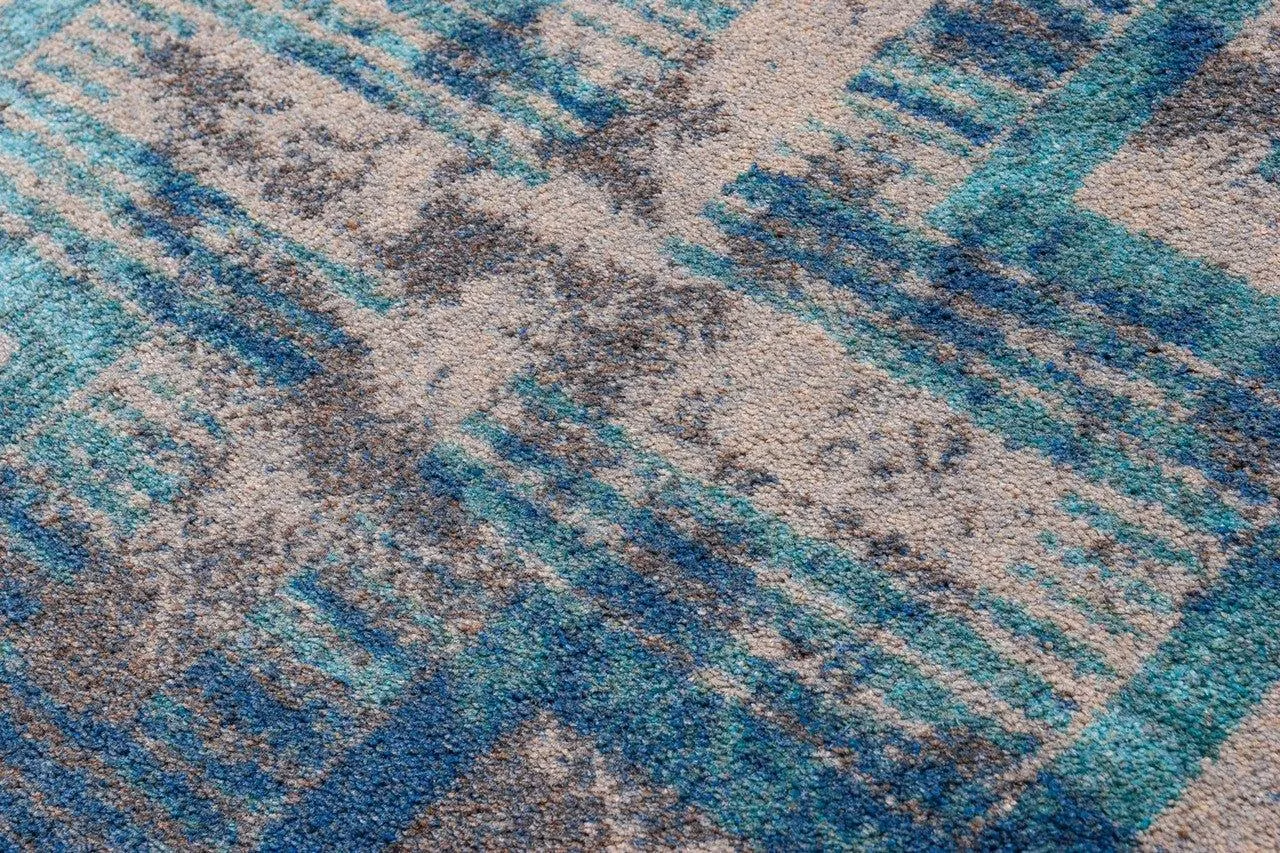 Distressed Bounty Glacier Area Rugs & Runner
