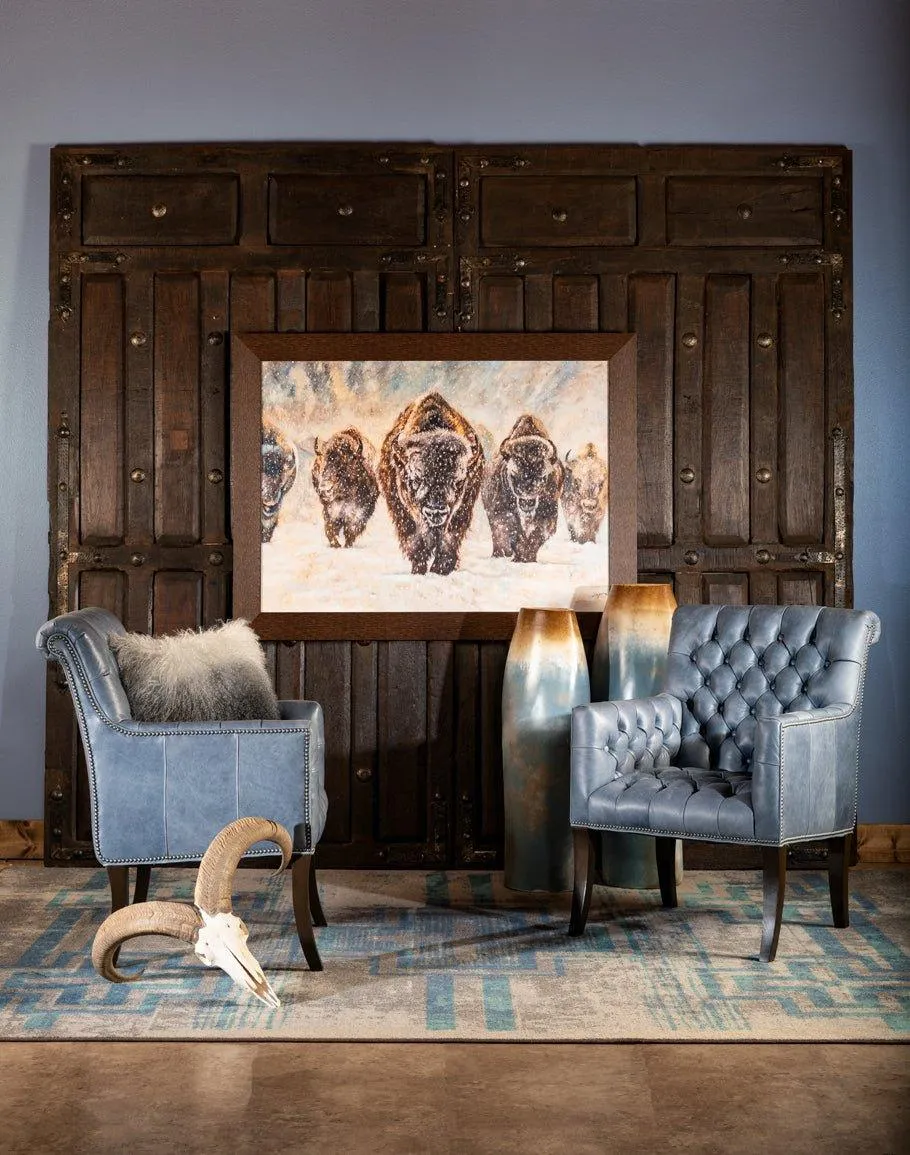 Distressed Bounty Glacier Area Rugs & Runner
