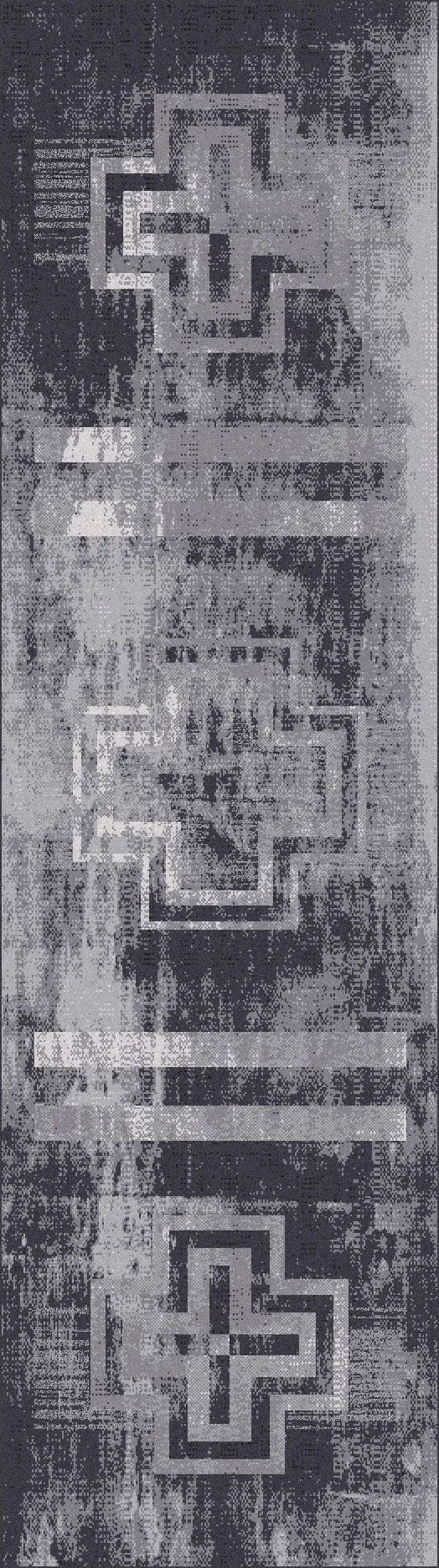 Distressed Bounty Grey Area Rugs & Runners