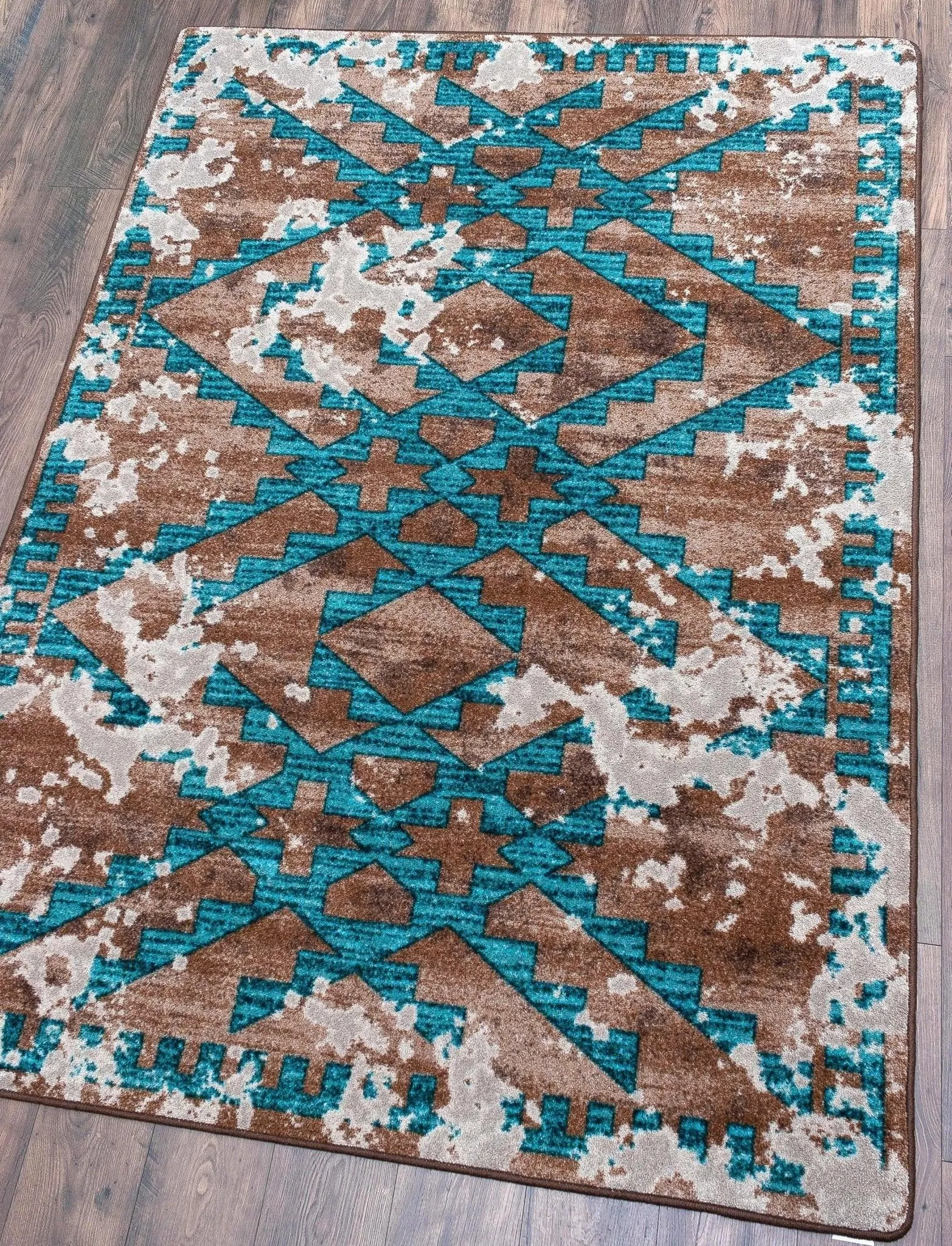 Distressed Fresco Hide Area Rugs