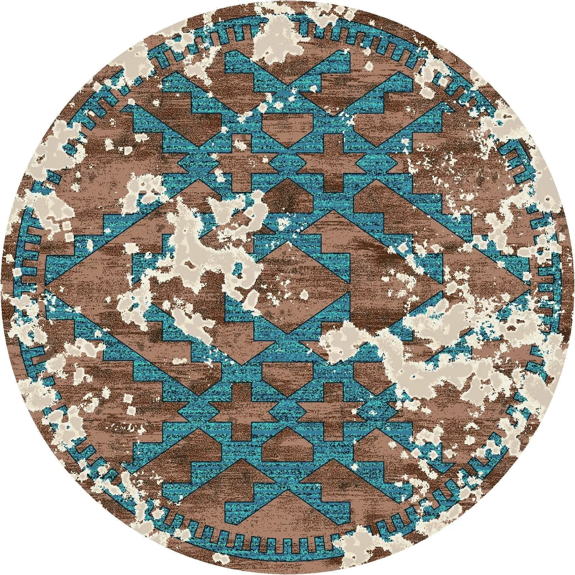 Distressed Fresco Hide Area Rugs