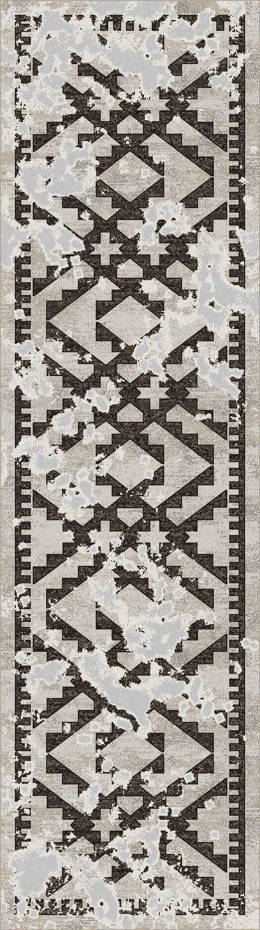 Distressed Grey Fresco Rugs - 6 Sizes