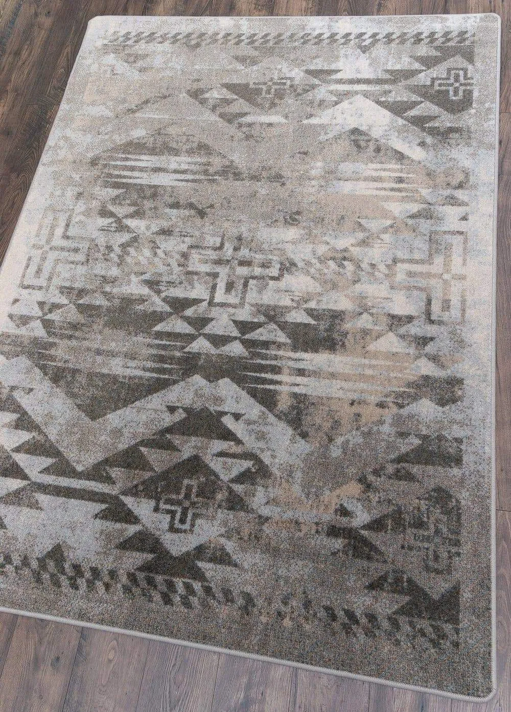 Distressed Rustic Cross Rugs - Sandstone