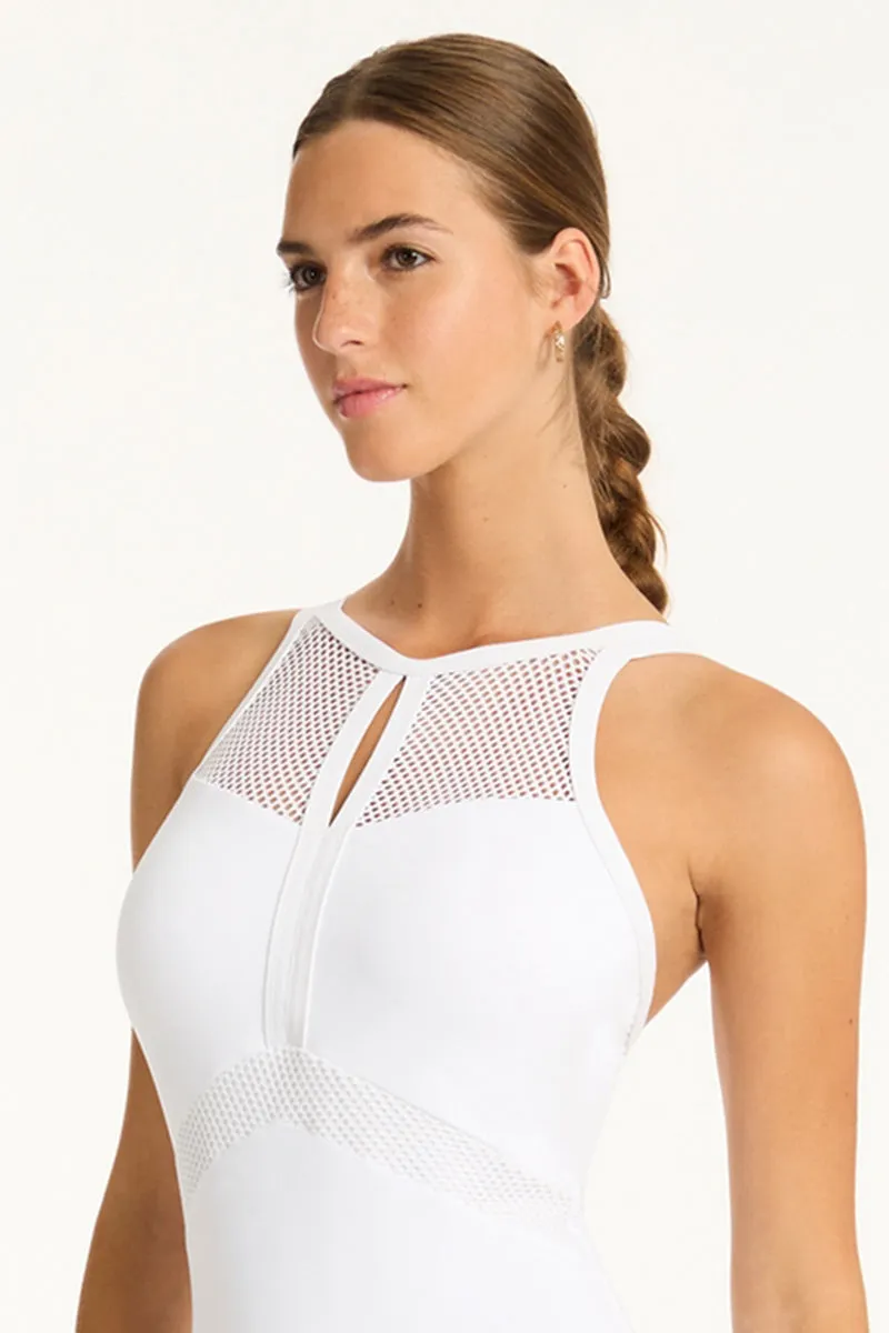 Drift Panelled High Neck 1Pce