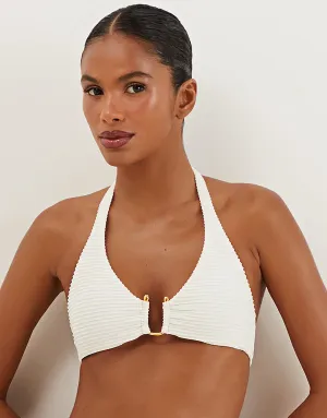 Dune Jill Alanna Bikini Top - White