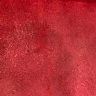 Dyed Dark Red Brazilian Cowhide