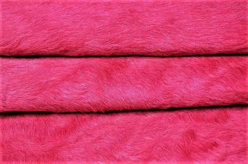 Dyed Pink Cowhide Rug