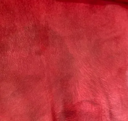 Dyed XXXL Red Brazilian Cowhide