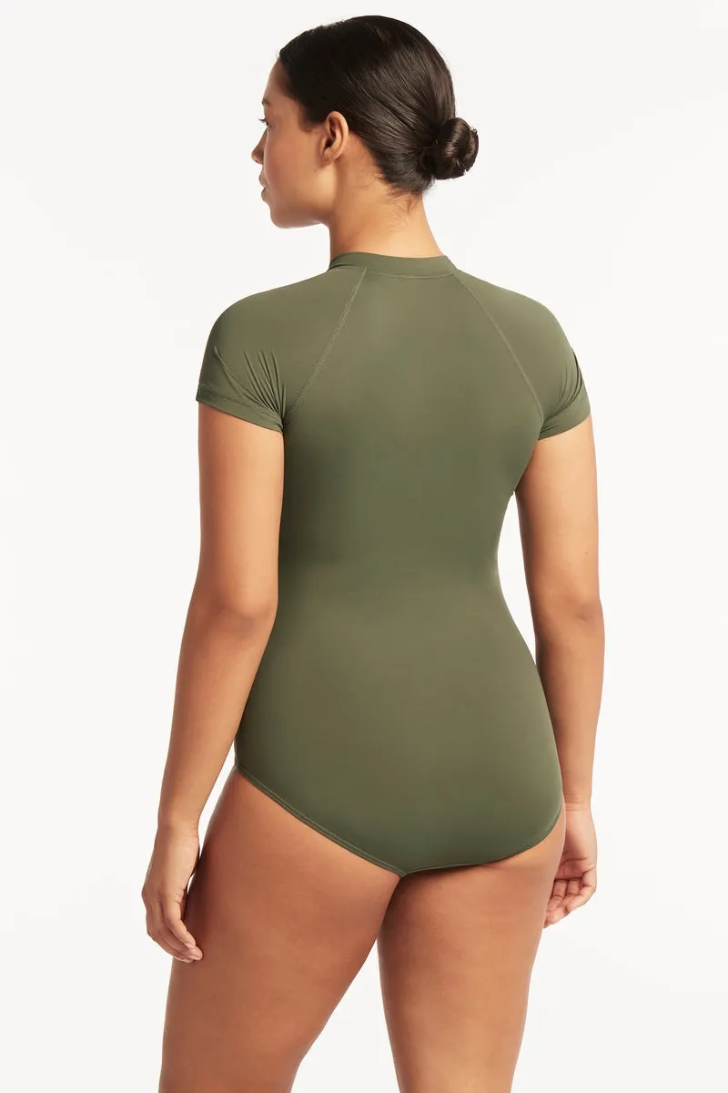 Eco Short Sleeve 1Pce Khaki