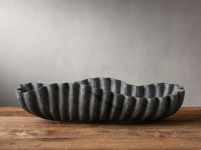 Edel Ruffle Centerpiece Bowl in Black