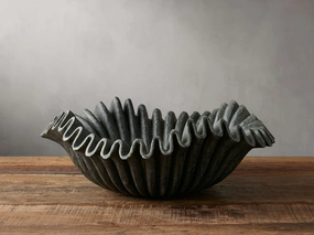 Edel Ruffle Flautaro Bowl in Black