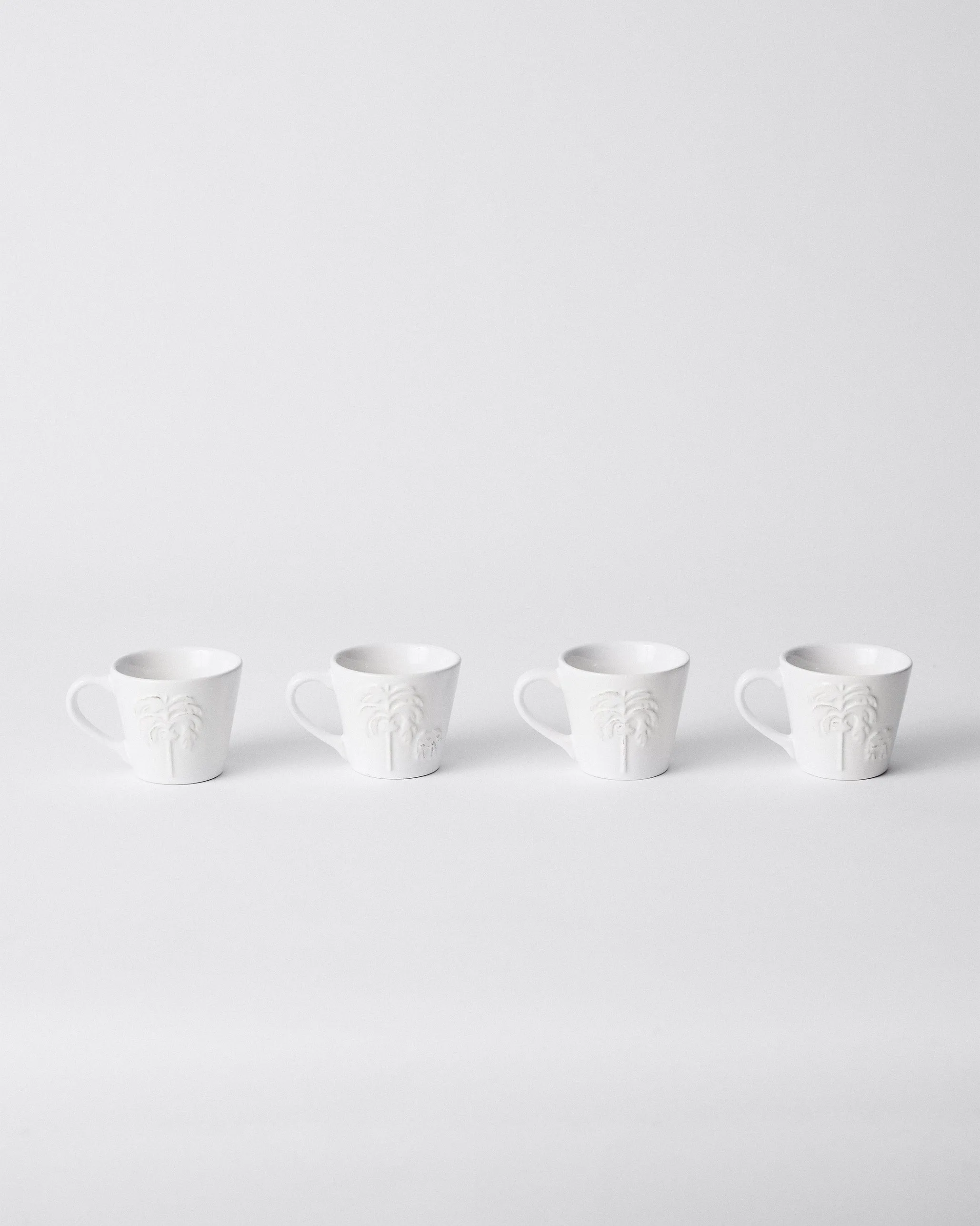 Ele Palm Espresso Mug - Set of 4