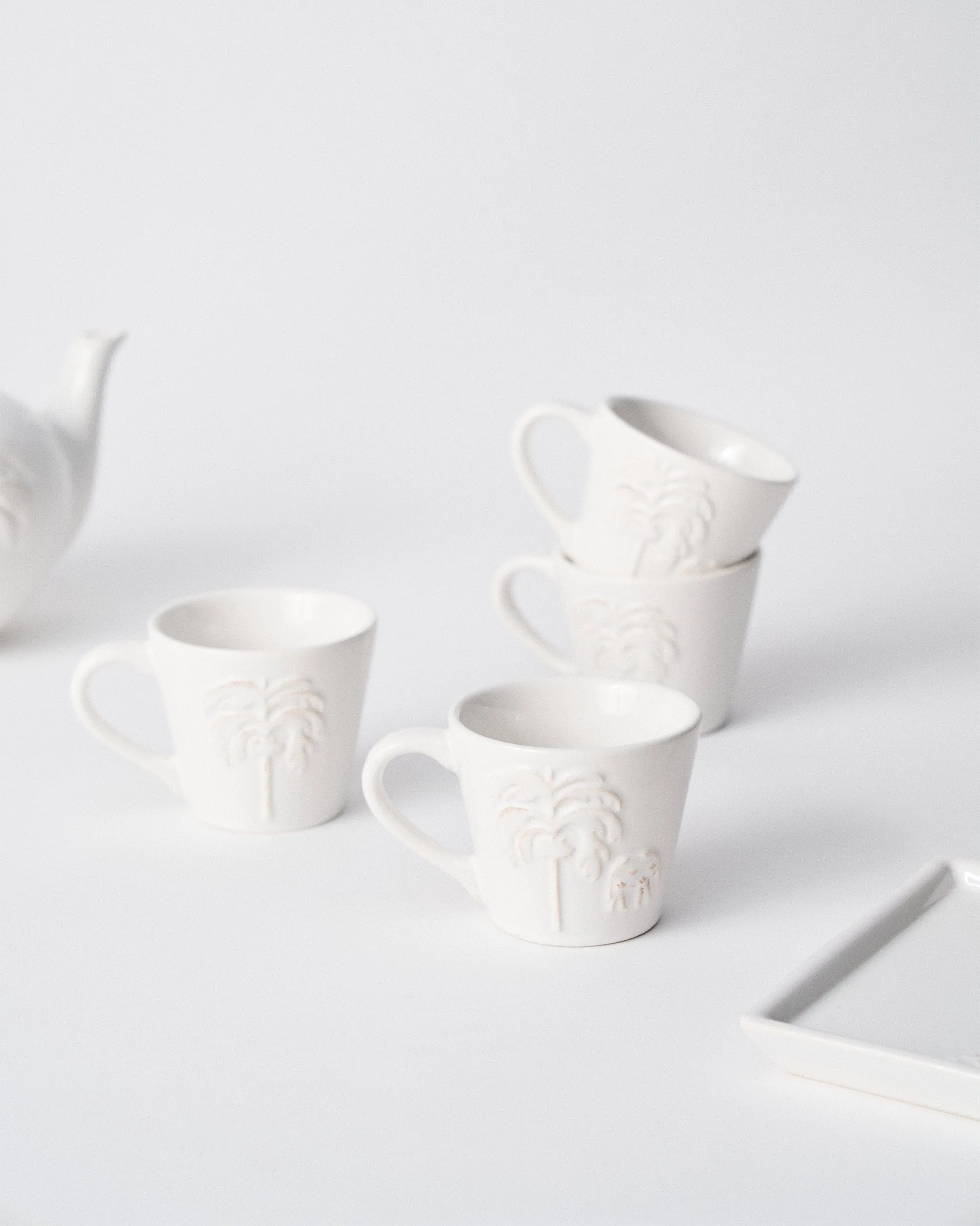 Ele Palm Espresso Mug - Set of 4