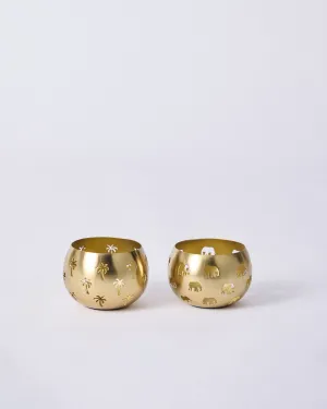 Ele Palm Votives - Set of 2 barware set, cocktail shaker