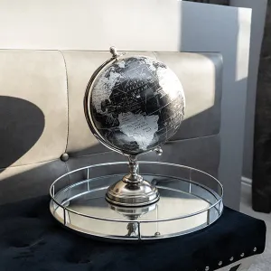 Elegant Black and Silver Decorative Globe kitchen essentials, utensils set