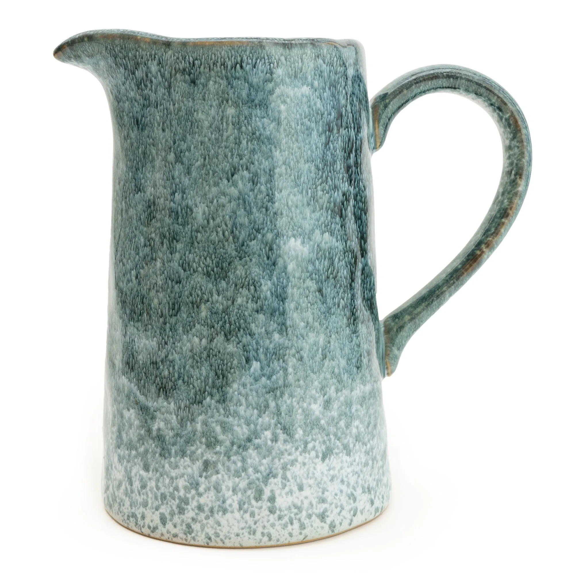 Elegant Blue Reactive Glaze Jug