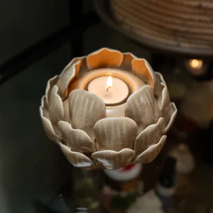 Elegant Cream Artichoke Candleholder kitchen essentials, utensils set