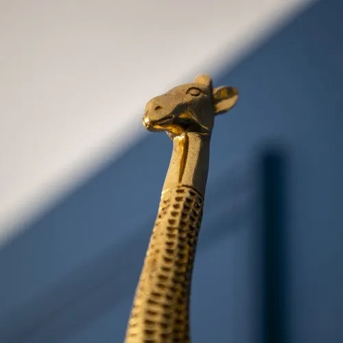 Elegant Gold Giraffe Ornament