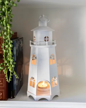 Elegant Matt White Lighthouse Lantern kitchen essentials, utensils set