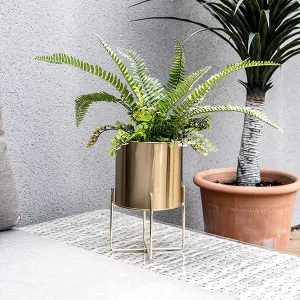 Elegant Medium Pot On Stand -  Gold kitchen essentials, utensils set