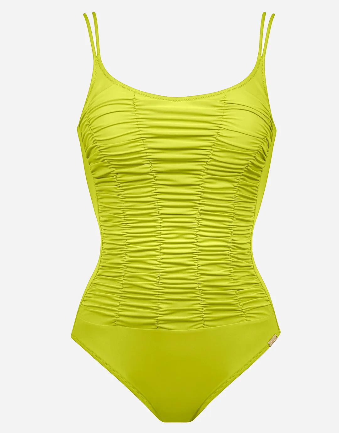 Elements Ruched Underwired Swimsuit - Kiwi Green